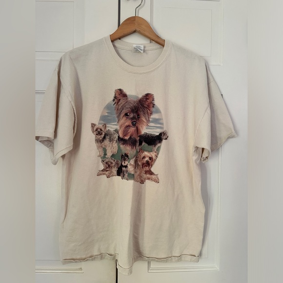 Tops - Vintage Yorkie tshirt